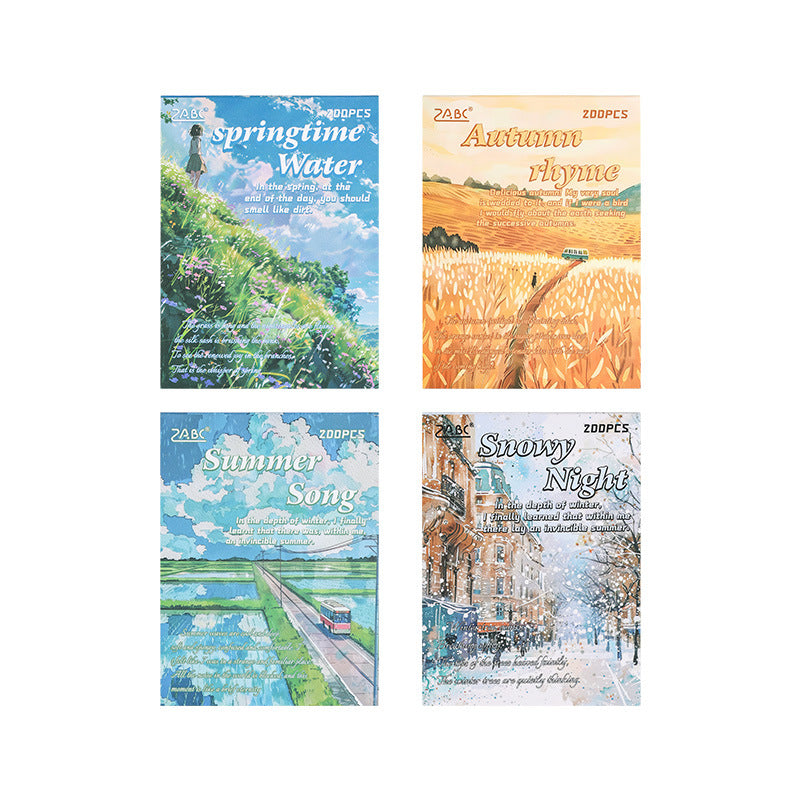 Four Seasons Paper Book