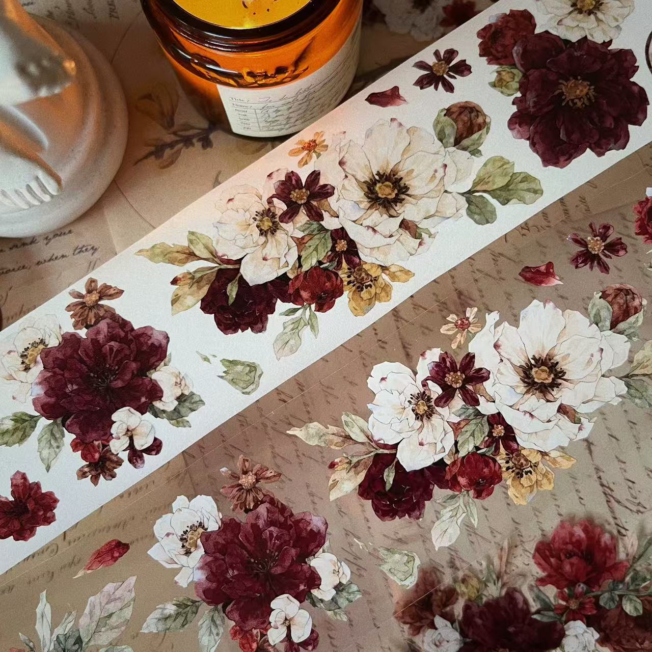 5cm*100cm Vermilion Bloom Tape