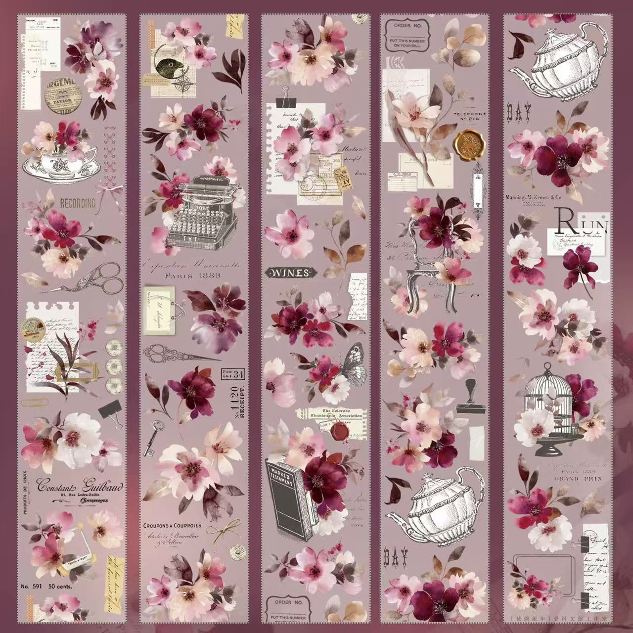 6cm*150cm Floral Melody Tape