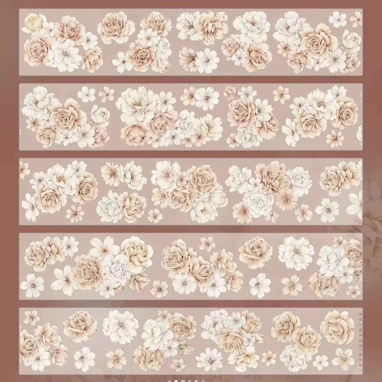 6cm*120cm Flower Evening Language Tape