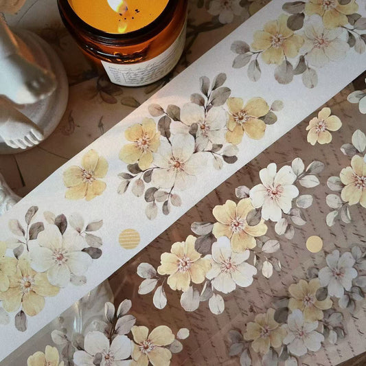 5.5cm*120cm Yellow Wild Rose Tape