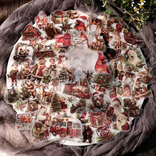 Christmas Bear Vellum Stickers