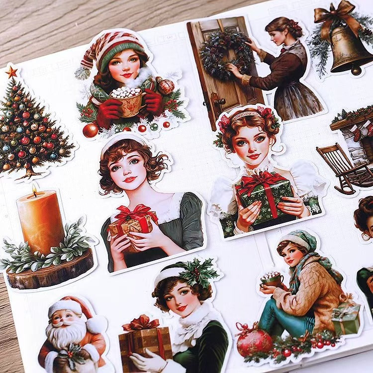 Cute Christmas Girl Sticker