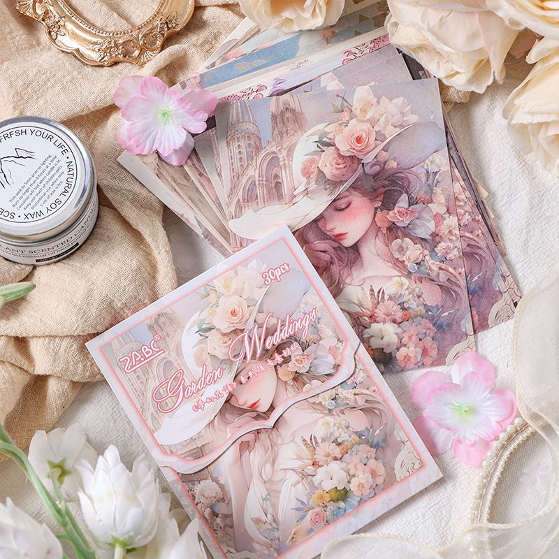 Dreamy Floral Whispers Material Paper