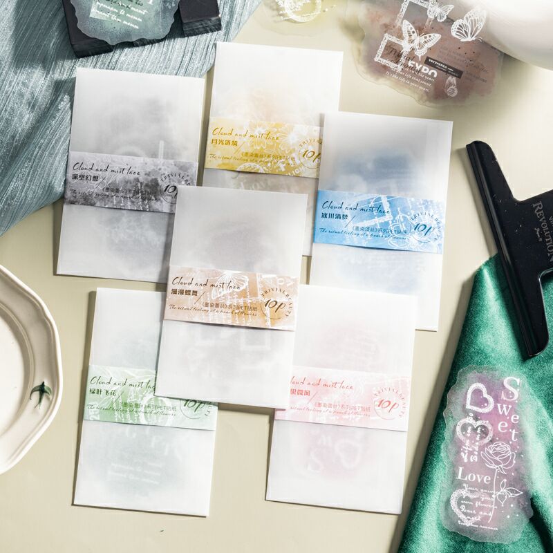 Ink-Dyed Lace Stickers