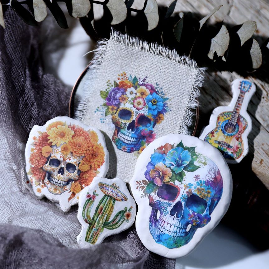 Day of the Dead Rub-on Sticker