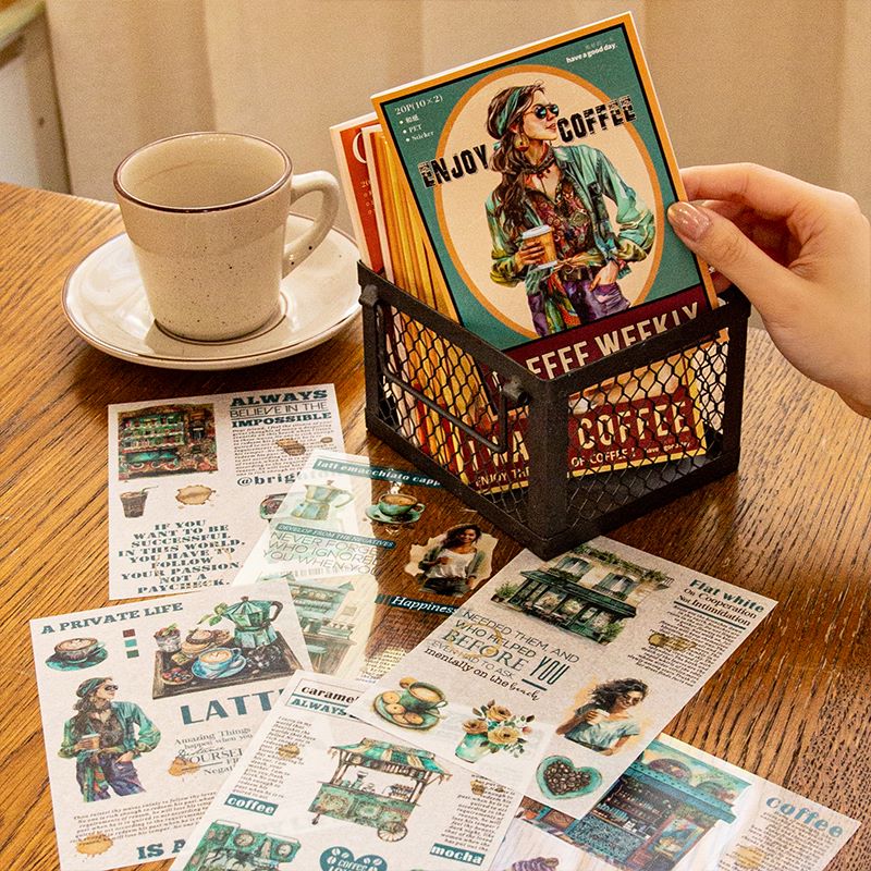 Coffee Weekly Sticker Book