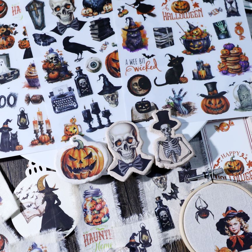 Halloween Rub-on stickers