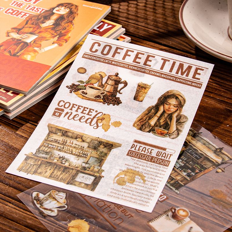 Coffee Weekly Sticker Book