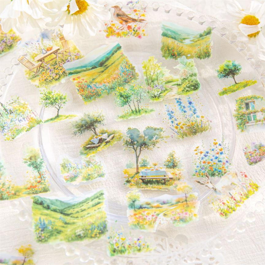 Floral Meadow Sticker 40pcs