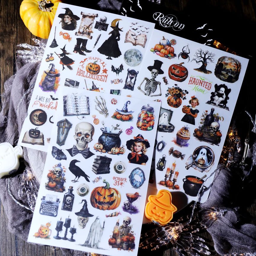 Halloween Rub-on stickers