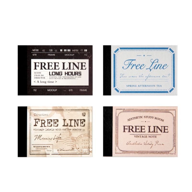 Freeform Lines Memo Pad