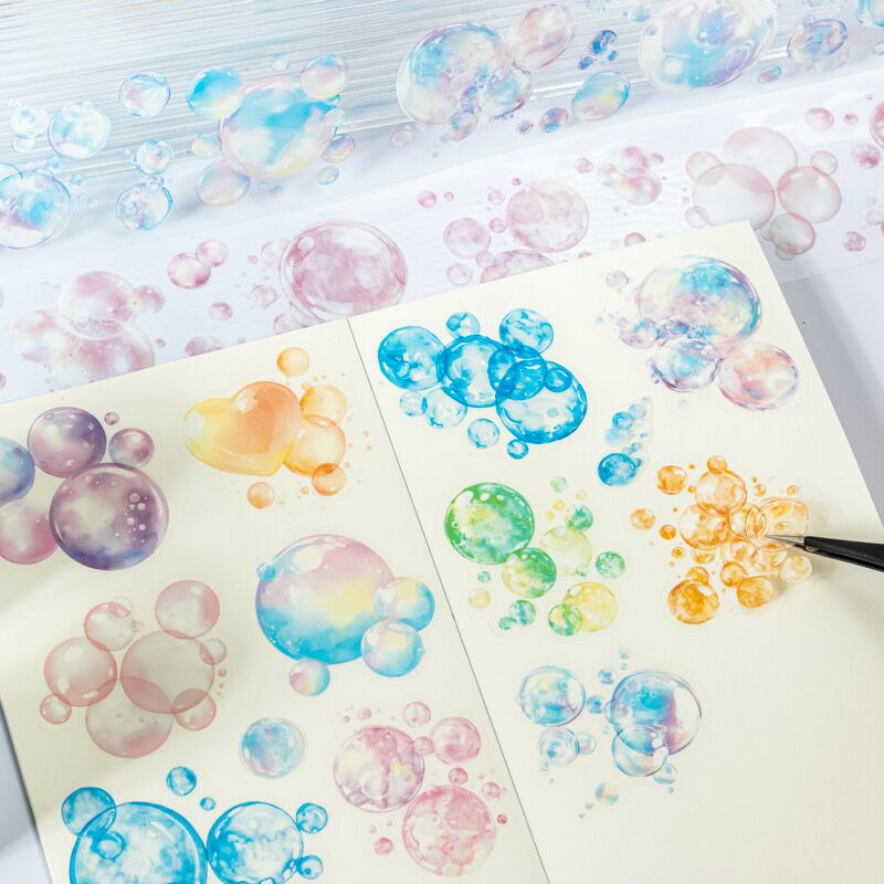 Vibrant Bubbles Pre-cut Tape