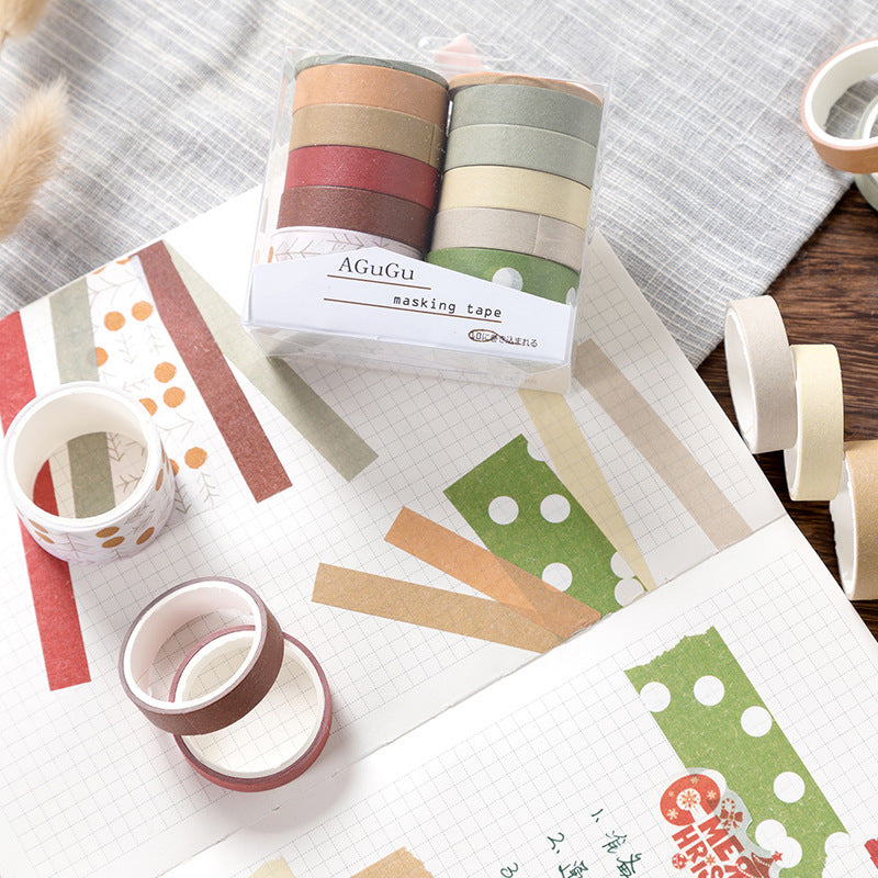 10 Rolls Washi Tape Set