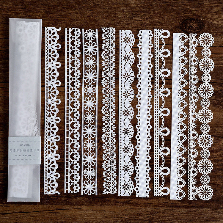 Hollow Lace Cut Decorative Papers