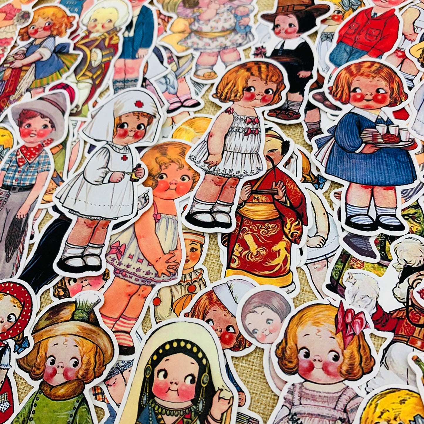 Cute Doll Stickers 56pcs