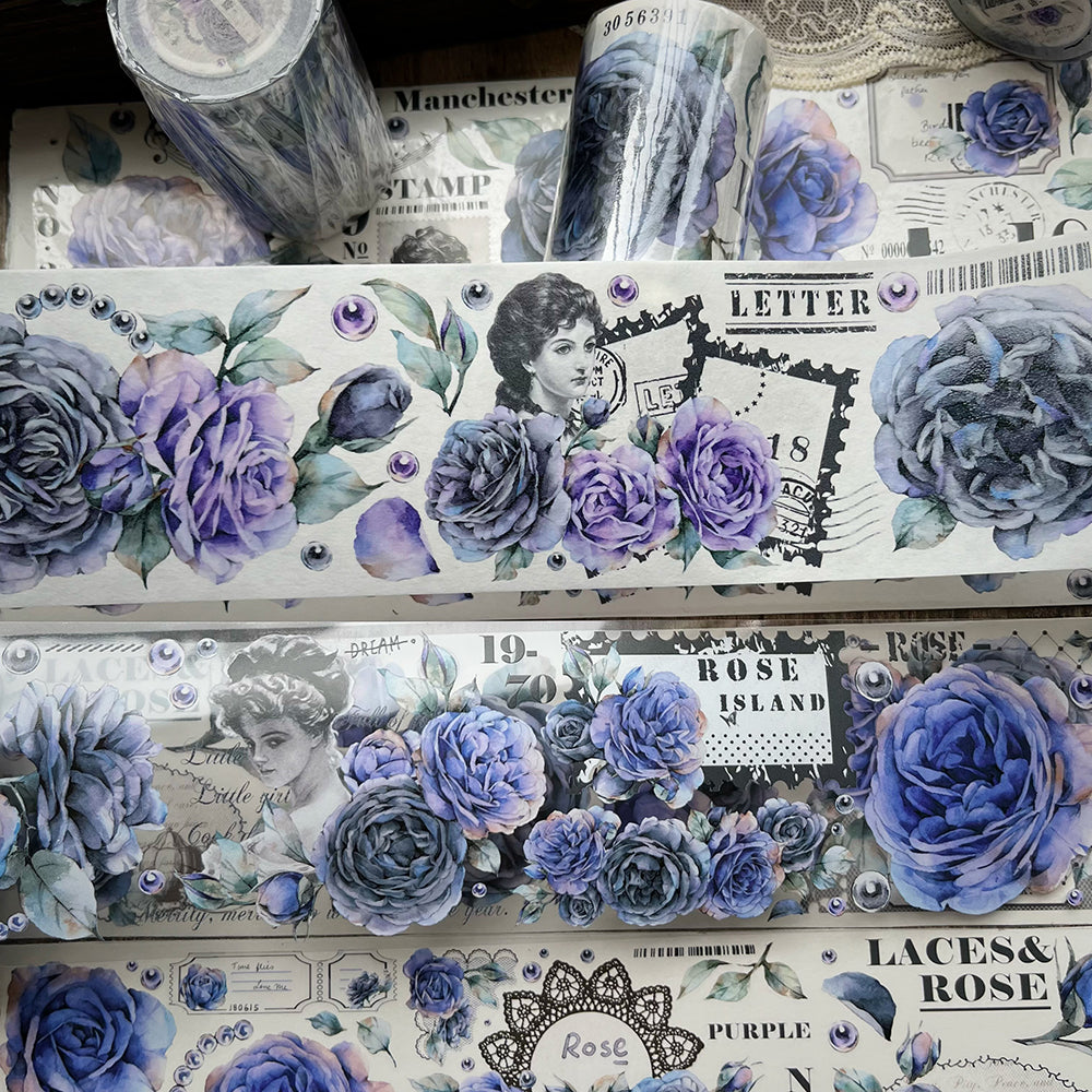 6.5cm*200cm Dark Moon flower Tape