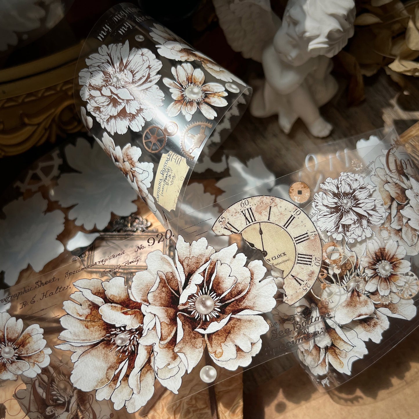 6cm*200cm Old Time Retro Big Flower Tape