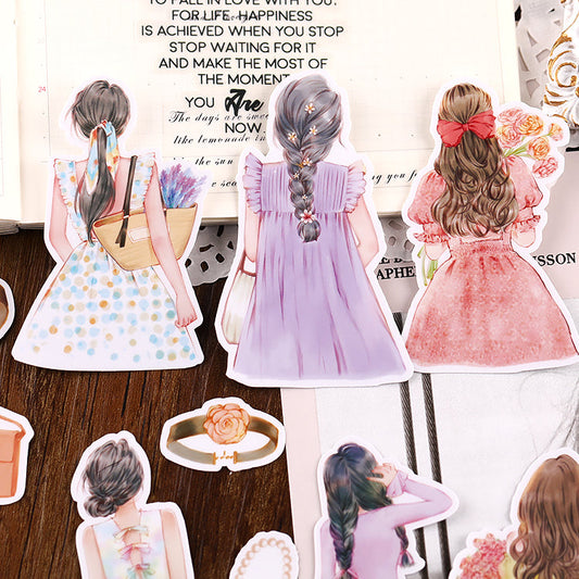 Sweet Girl Back Stickers 20pcs