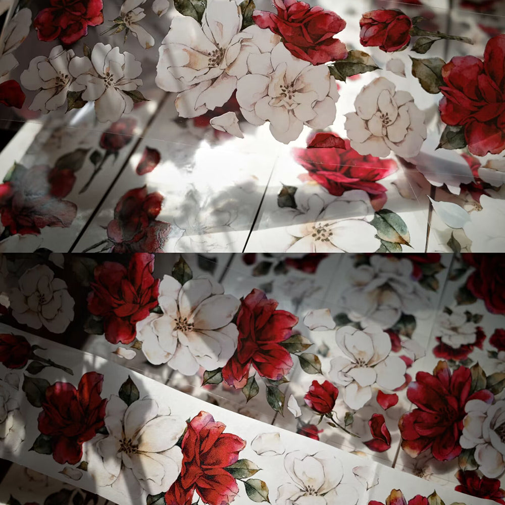 5.5cm*150cm Burning Summer Flower Tape