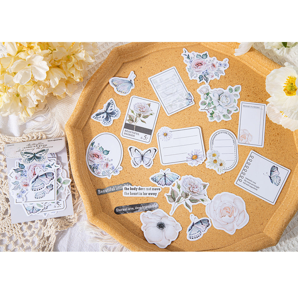 Floral Butterflies Stickers