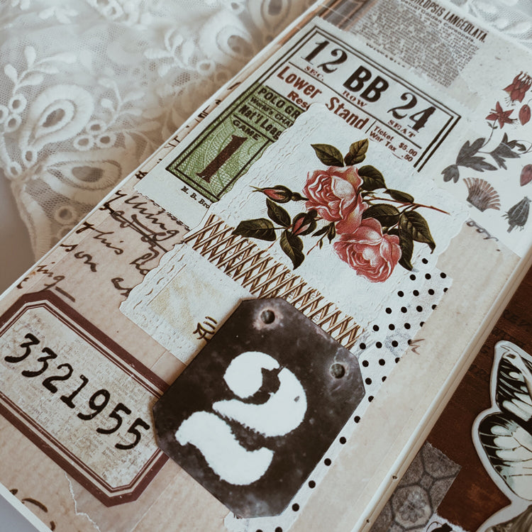 Tim Holtz Vintage Number Label Stickers