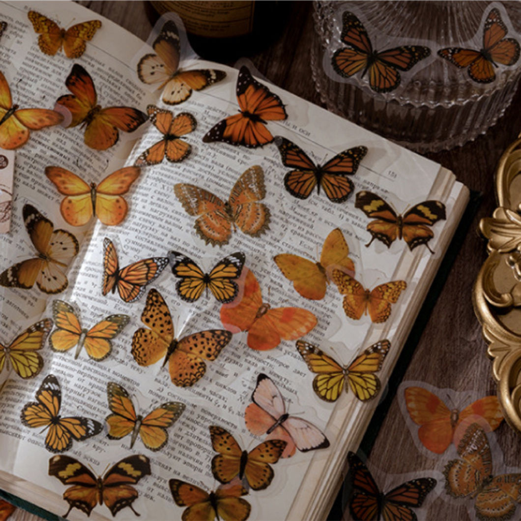 Vintage Butterfly Sticker