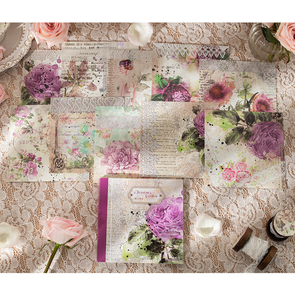 Dreamweaver Garden Scrapbook Paper