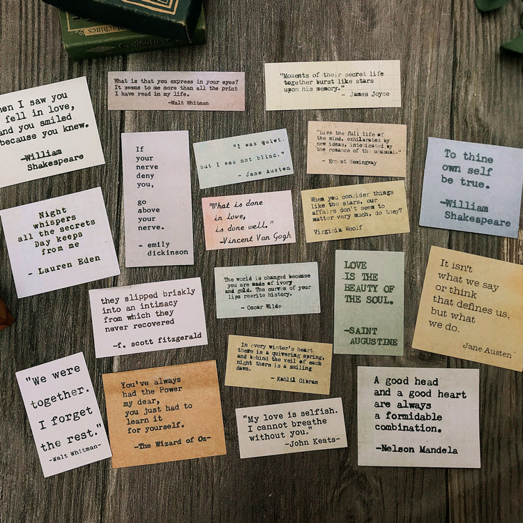 Vintage Quote Stickers 20PCS